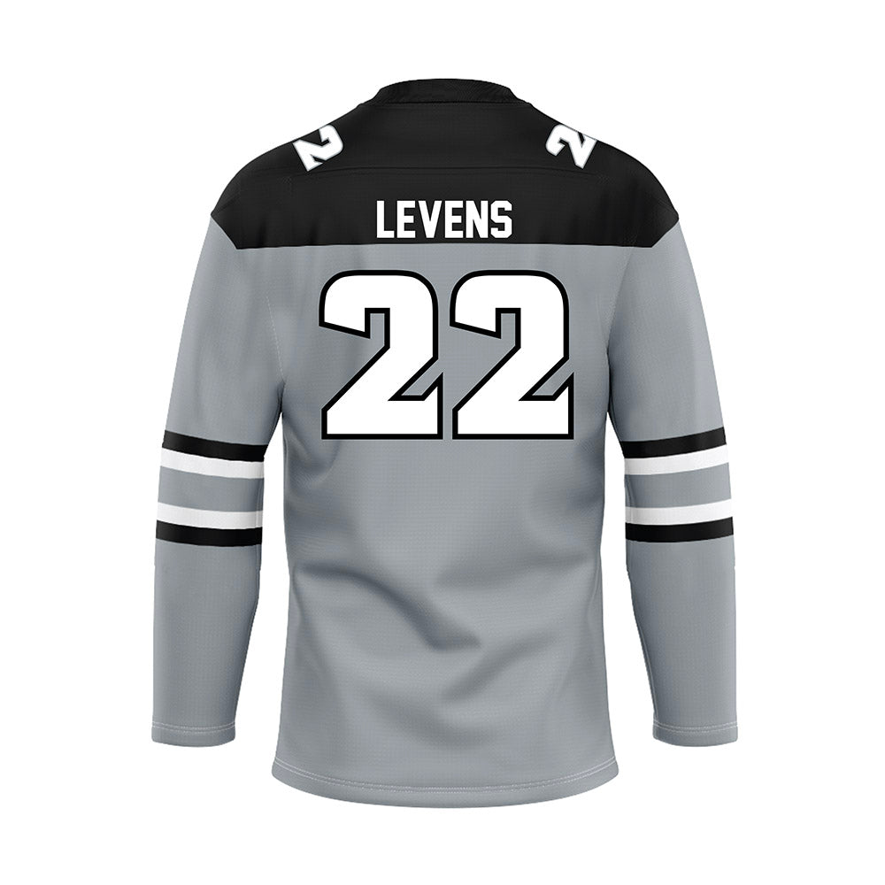 Providence - NCAA Men's Ice Hockey : Clint Levens - Grey Hockey Jersey