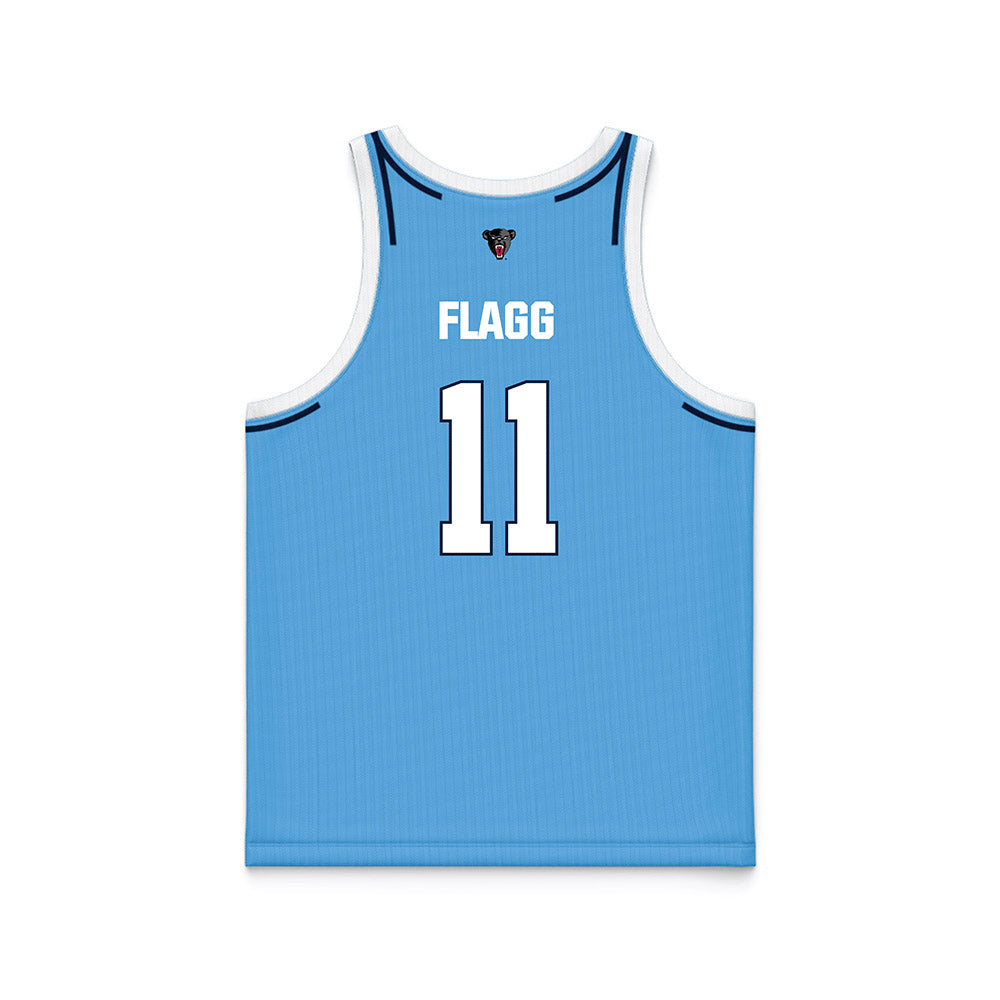 Maine - NCAA Men's Basketball : Ace Flagg - Light Blue Basketball Jersey-1