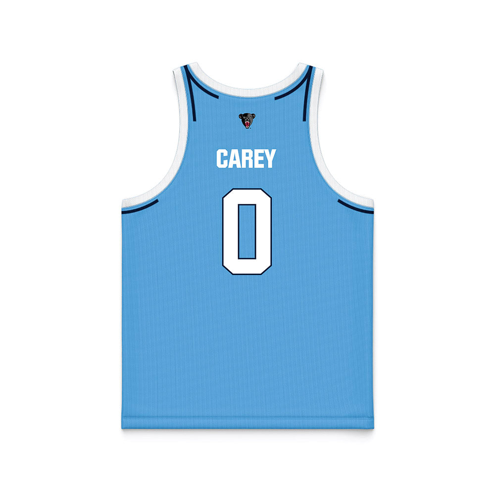 Maine - NCAA Men's Basketball : Logan Carey - Light Blue Basketball Jersey