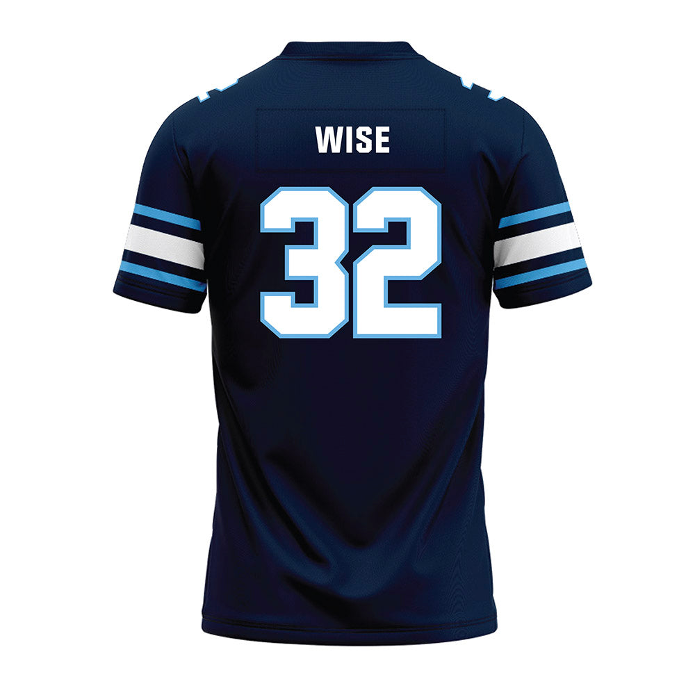 Maine - NCAA Football : Bryceson Wise - Navy Premium Football Jersey-1