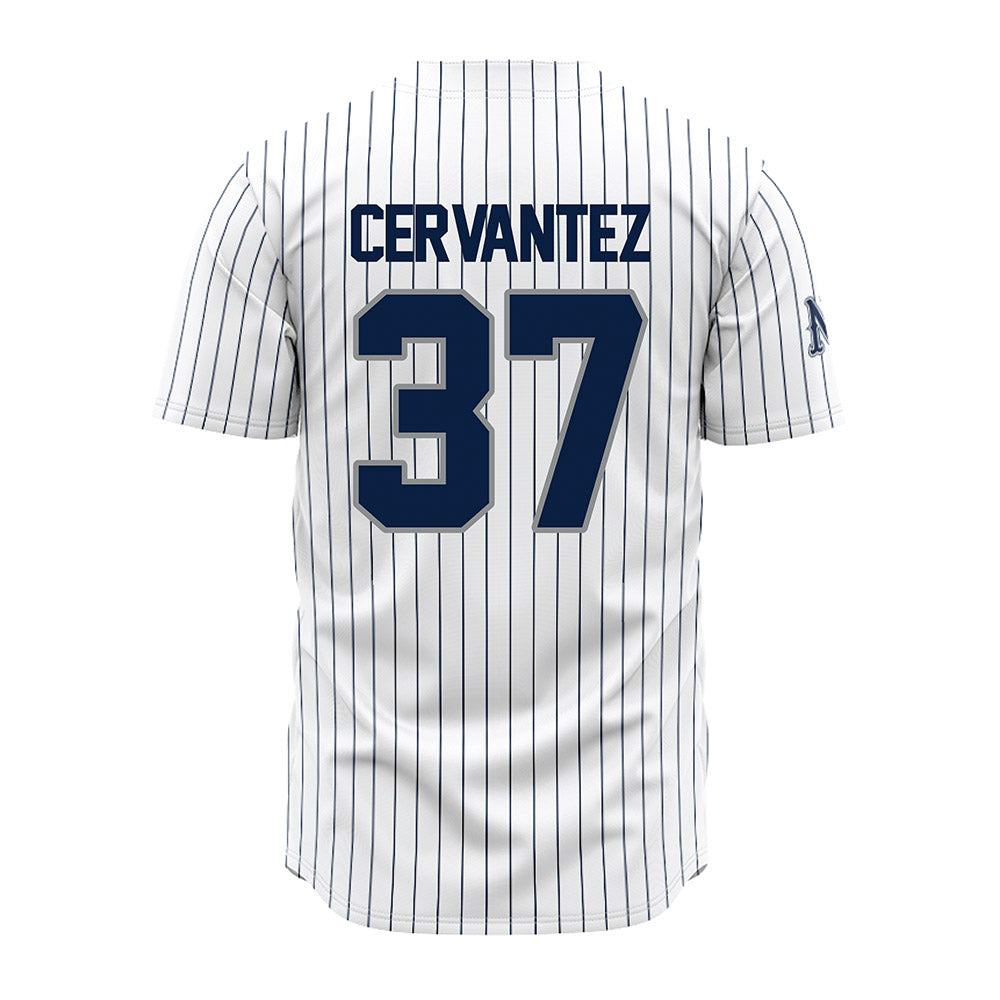 Nevada - NCAA Baseball : Takeo Cervantez - White Pinstripe Jersey-1