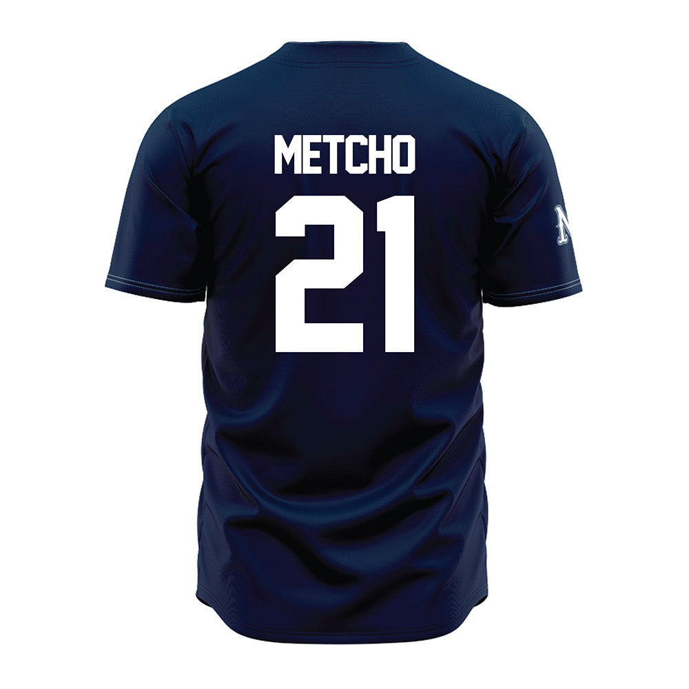 Nevada - NCAA Baseball : Jack Metcho - Navy Jersey-1