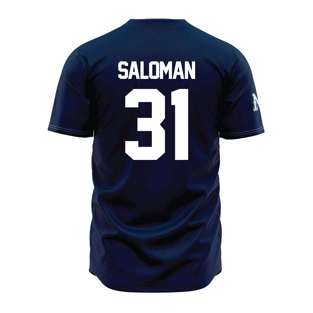 Nevada - NCAA Baseball : Logan Saloman - Navy Jersey-1