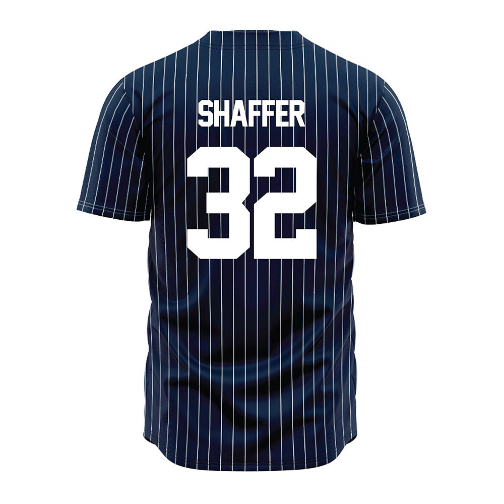 Maine - NCAA Baseball : Dylan Shaffer - Navy Pin Stripe Jersey-1