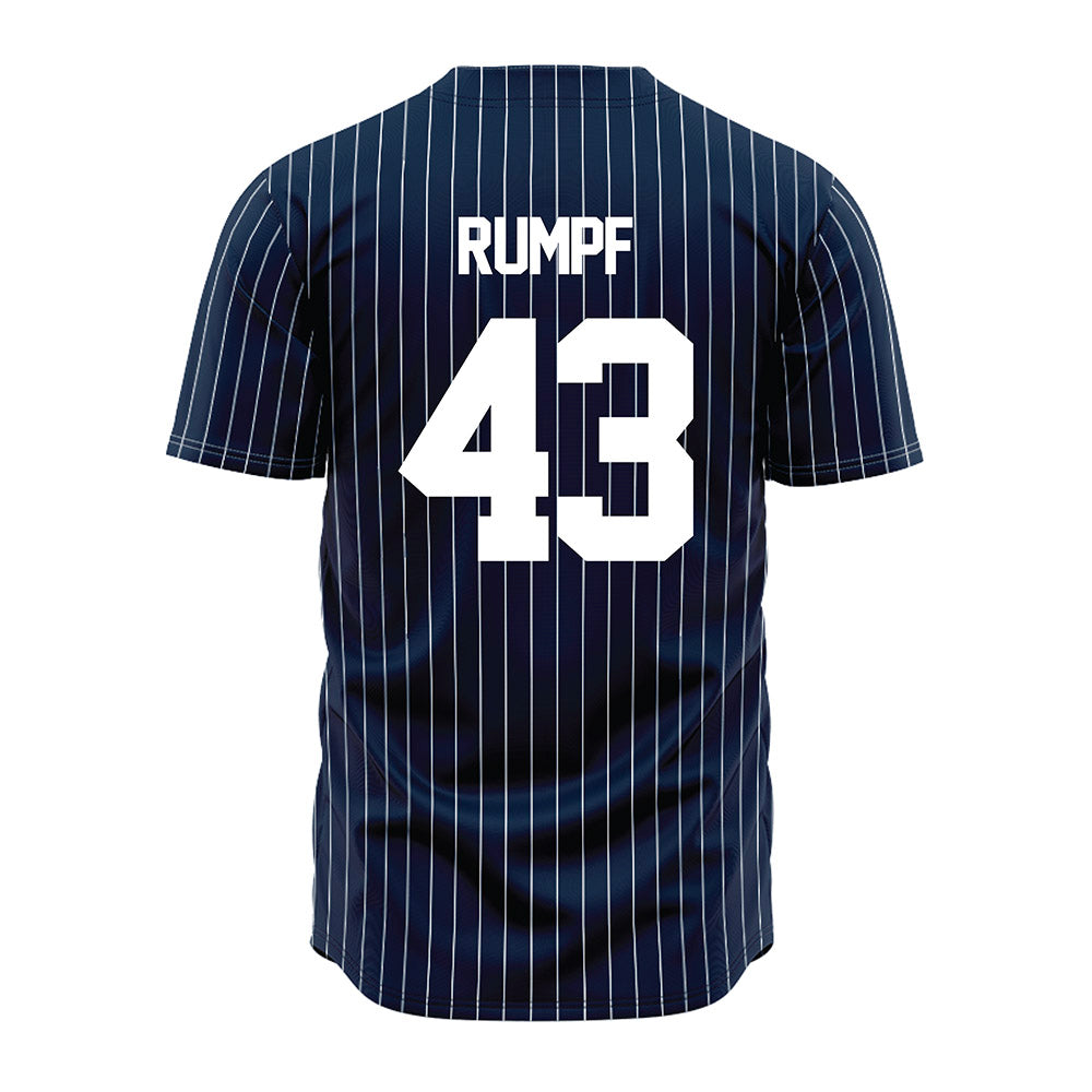Maine - NCAA Baseball : Brennan Rumpf - Navy Pin Stripe Jersey-1