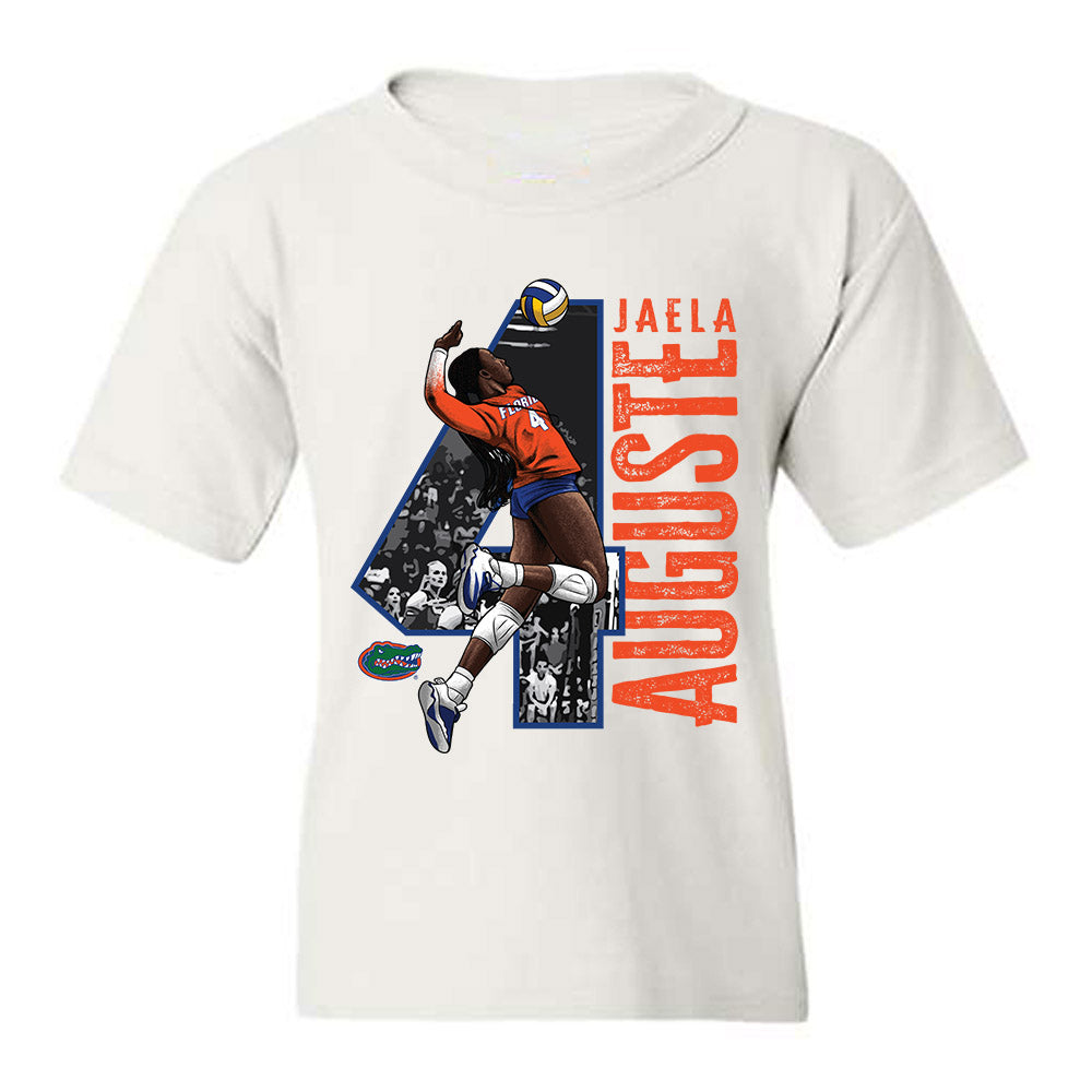 Florida - NCAA Women's Volleyball : Jaela Auguste - Player Collage Youth T-Shirt