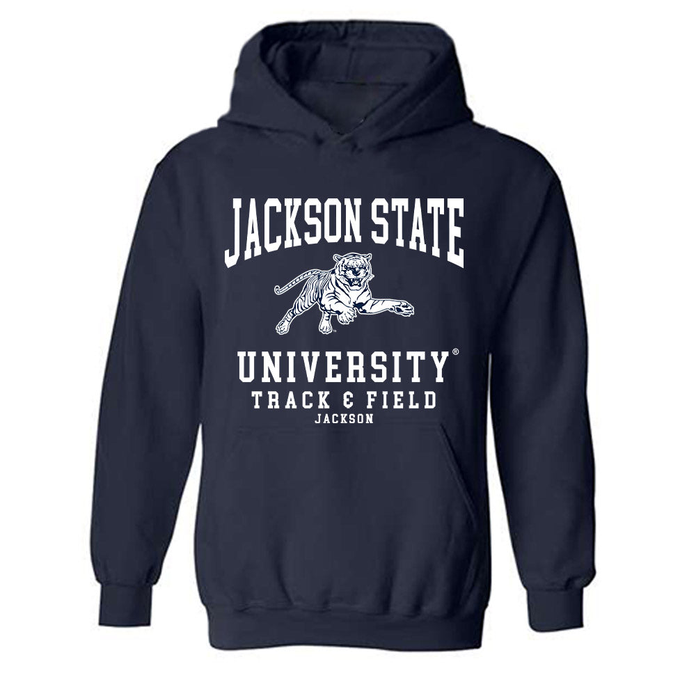 Jackson State - NCAA Men's Track & Field : BerNarjay Jackson - Hooded Sweatshirt-0