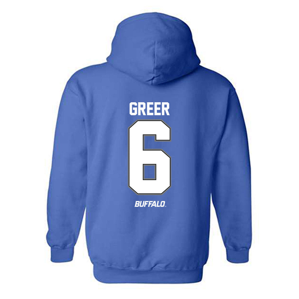 Buffalo - NCAA Football : Miles Greer - Hooded Sweatshirt-1