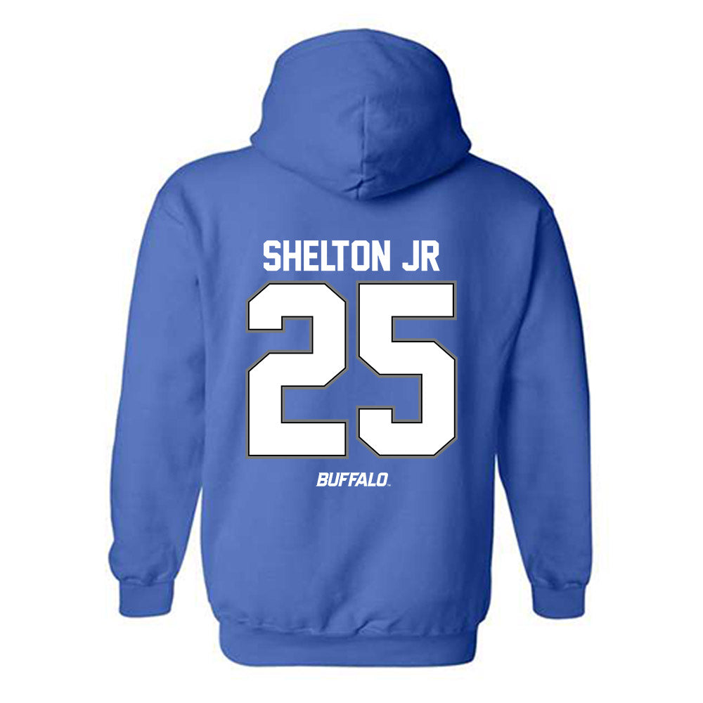 Buffalo - NCAA Football : Terrance Shelton Jr - Classic Shersey Hooded Sweatshirt-1