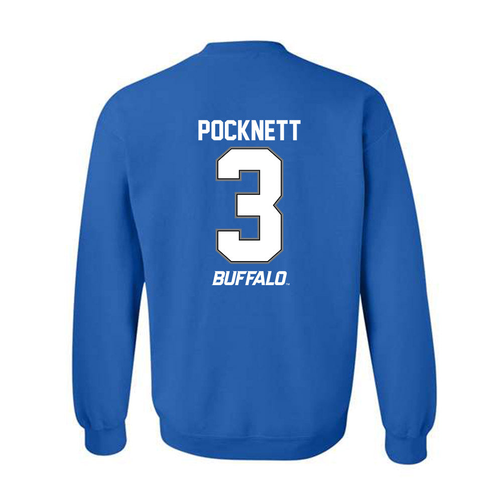 Buffalo - NCAA Men's Basketball : Mikhail Pocknett - Crewneck Sweatshirt-1