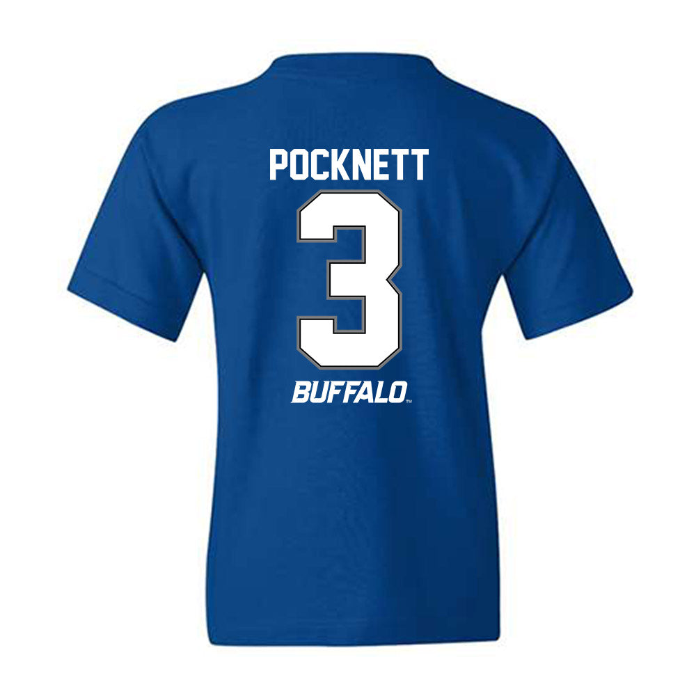 Buffalo - NCAA Men's Basketball : Mikhail Pocknett - Youth T-Shirt-1