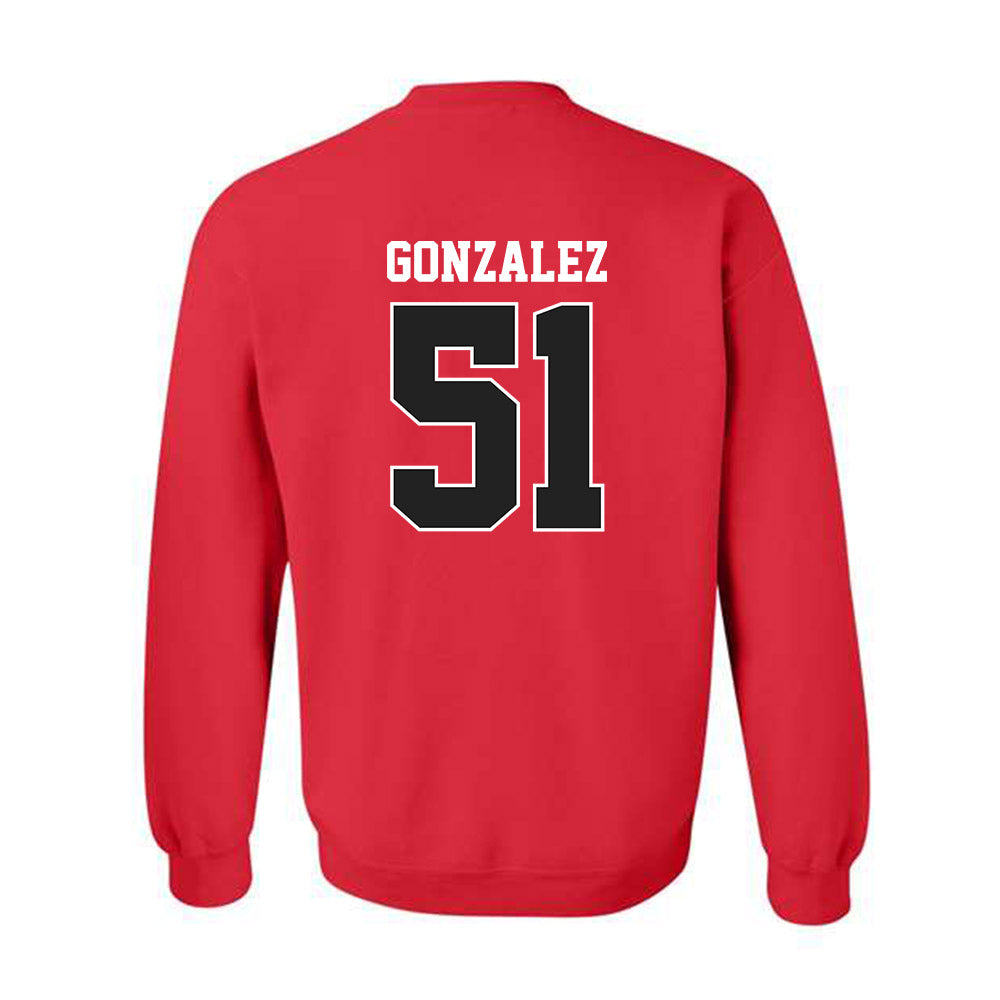 CSUN - NCAA Baseball : Roberto Gonzalez - Claasic Shersey Crewneck Sweatshirt-1