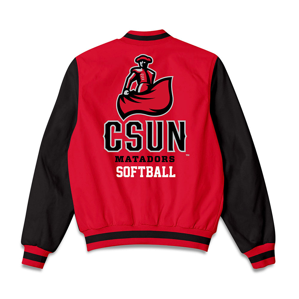 CSUN - NCAA Softball : Sheridan Gonzalez - Bomber Jacket-1