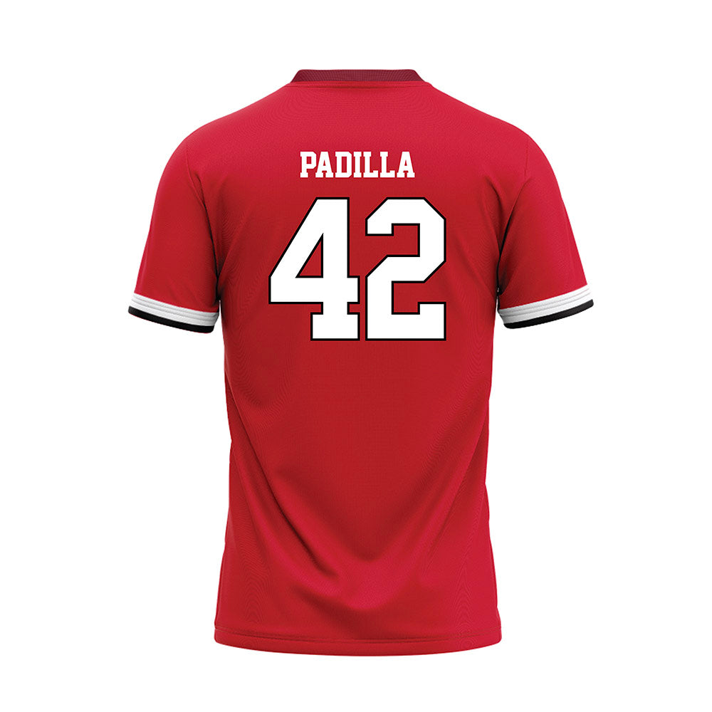 CSUN - NCAA Softball : Makenzi Padilla - Red Baseball Jersey-1