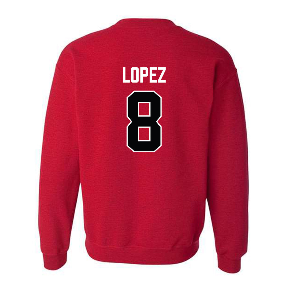 Lamar - NCAA Baseball : Mark Lopez - Classic Shersey Crewneck Sweatshirt-1