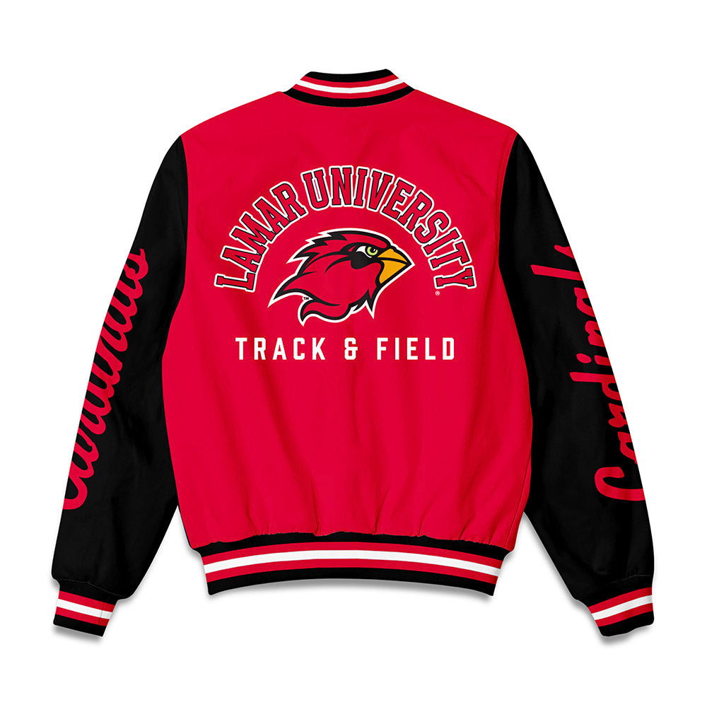 Lamar - NCAA Men's Track & Field : Joshua Harmon - Bomber Jacket-1