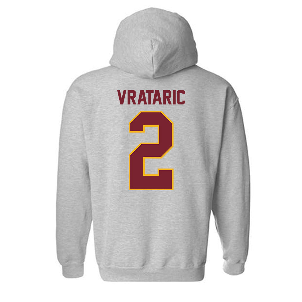 Winthrop - NCAA Men's Soccer : Dragen Vrataric - Classic Shersey Hooded Sweatshirt-1