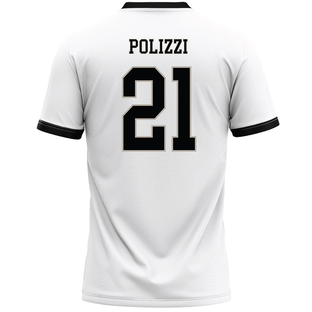 St. Bonaventure - NCAA Men's Lacrosse : Jake Polizzi - White Lacrosse Jersey -1