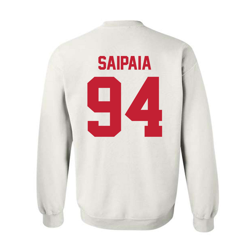 Ferris State - NCAA Football : Sio Saipaia - Classic Shersey Crewneck Sweatshirt-1