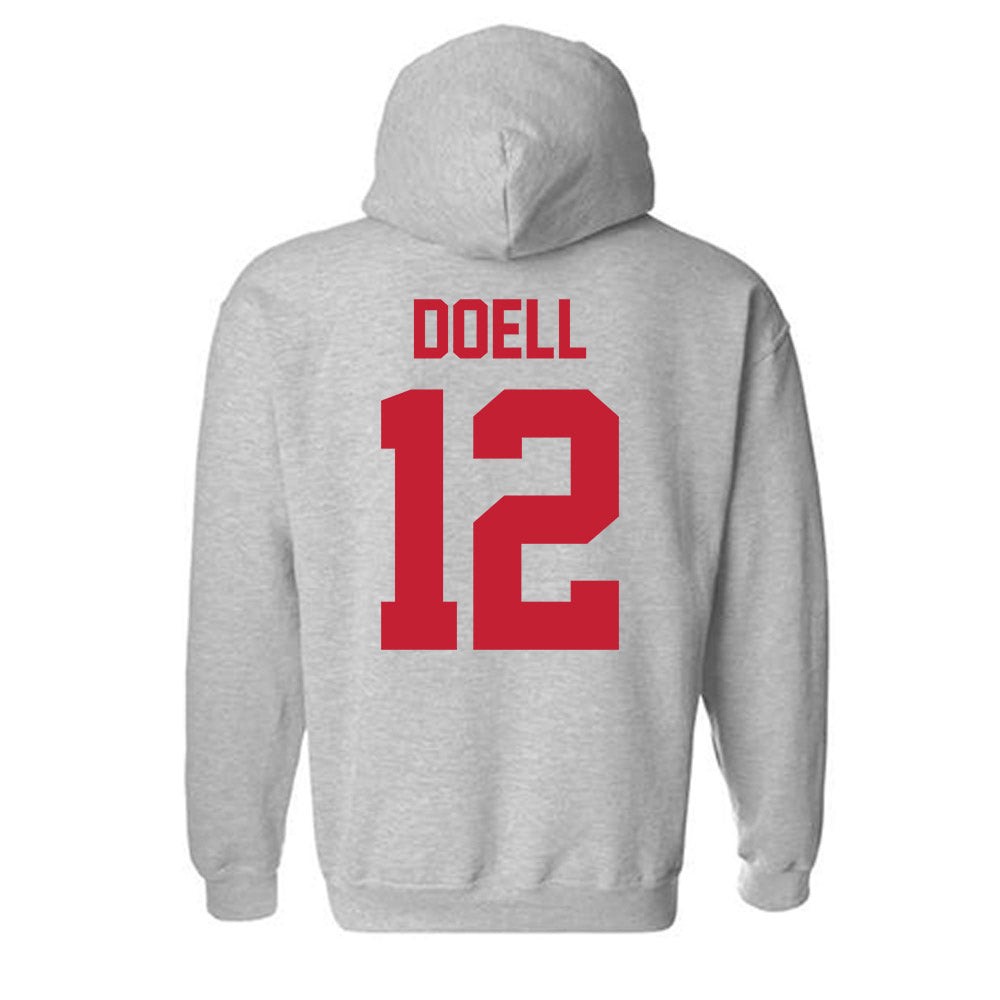 Ferris State - NCAA Men's Ice Hockey : Holden Doell - Classic Shersey Hooded Sweatshirt-1