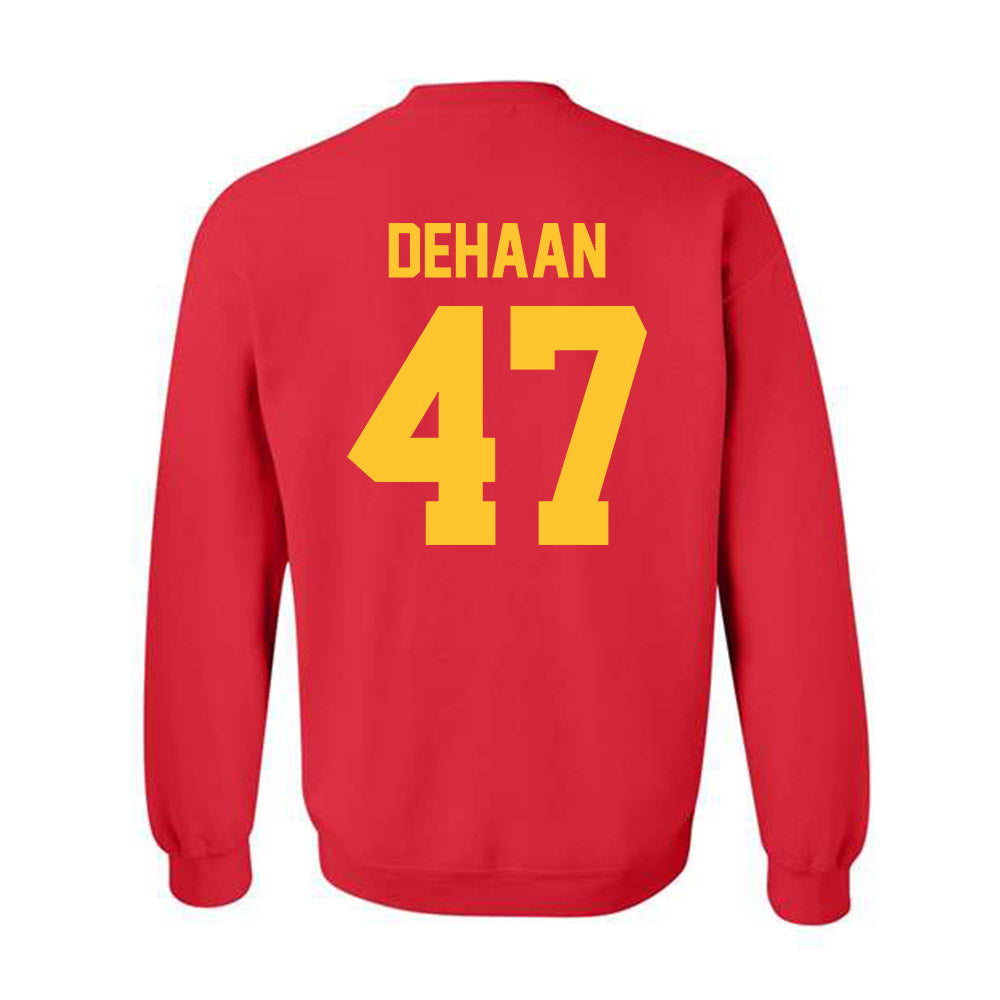 Ferris State - NCAA Football : Ike DeHaan - Classic Shersey Crewneck Sweatshirt-1