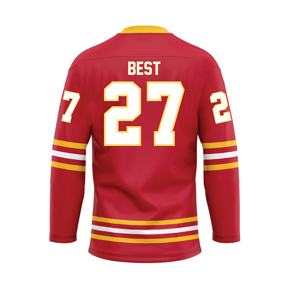 Ferris State - NCAA Men's Ice Hockey : Gavin Best - Hockey Jersey-1