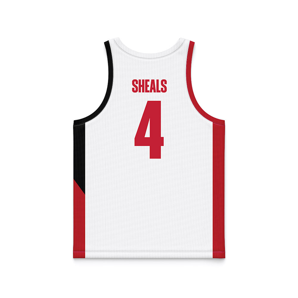 APSU - NCAA Women's Basketball : Anovia Sheals - White Basketball Jersey-1