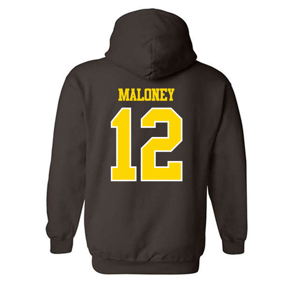 Western Michigan - NCAA Baseball : Michael Maloney - Classic Shersey Hooded Sweatshirt-1