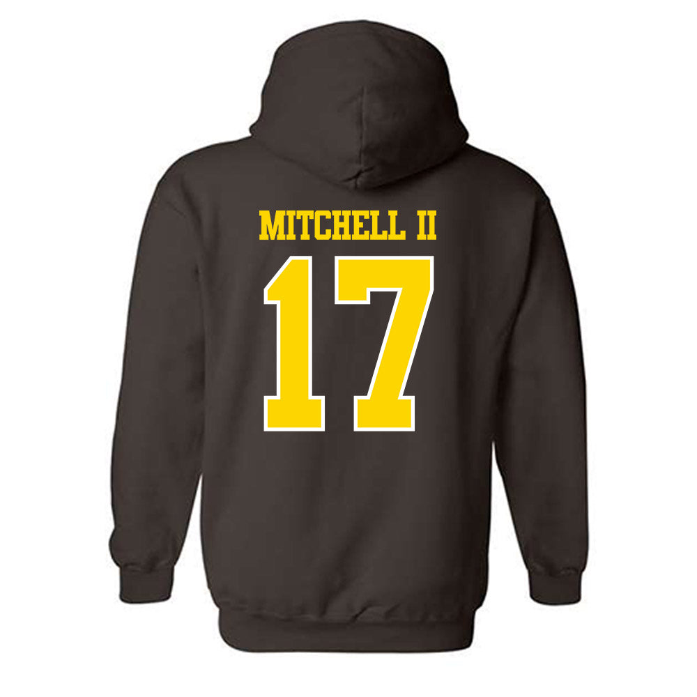Western Michigan - NCAA Football : Jason Mitchell II - Classic Shersey Hooded Sweatshirt-1
