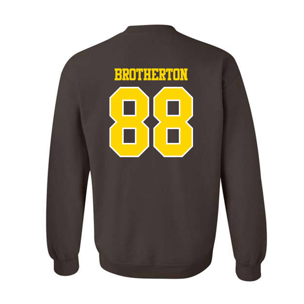 Western Michigan - NCAA Football : Ryan Brotherton - Classic Shersey Crewneck Sweatshirt-1