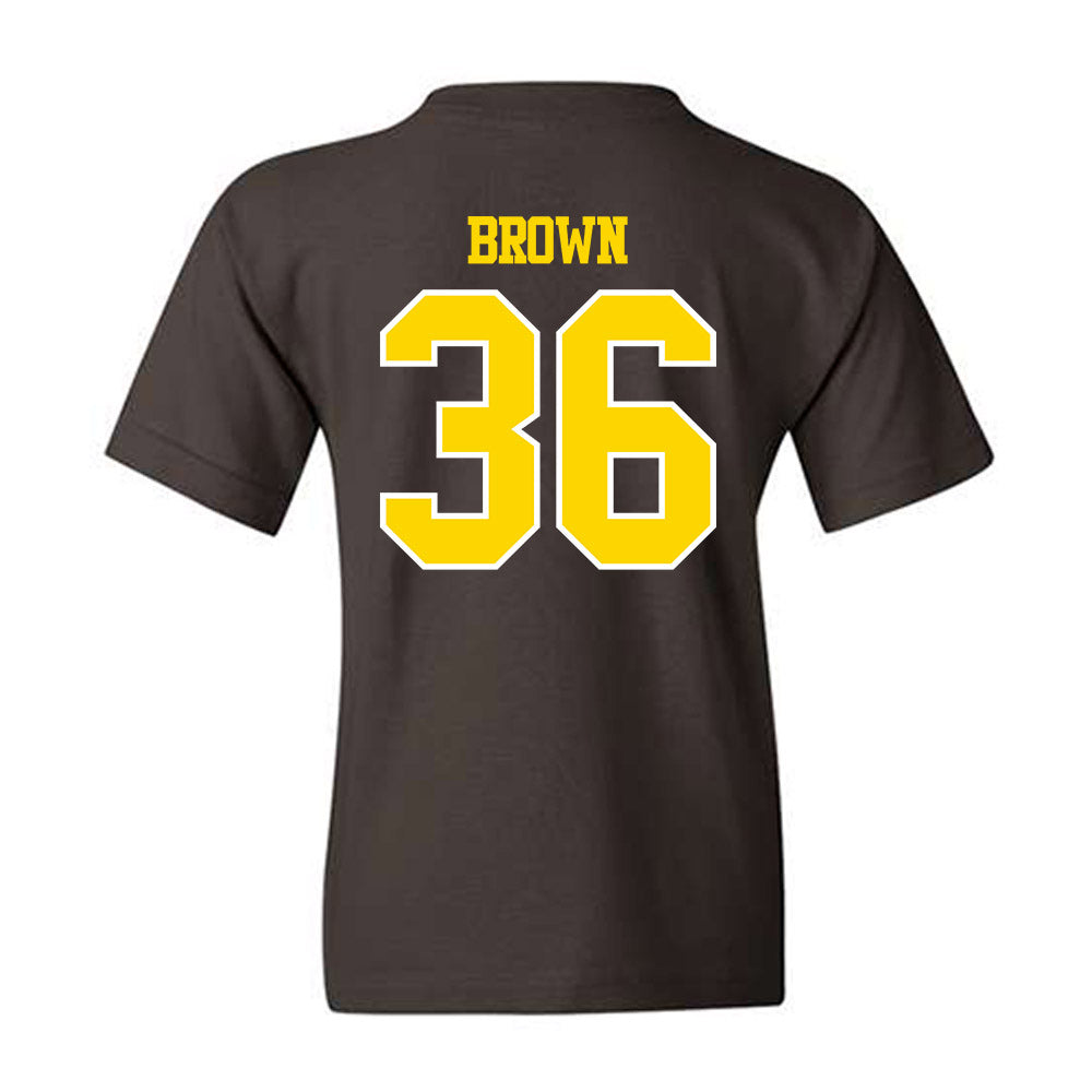 Western Michigan - NCAA Football : Freddy Brown - Classic Shersey Youth T-Shirt-1