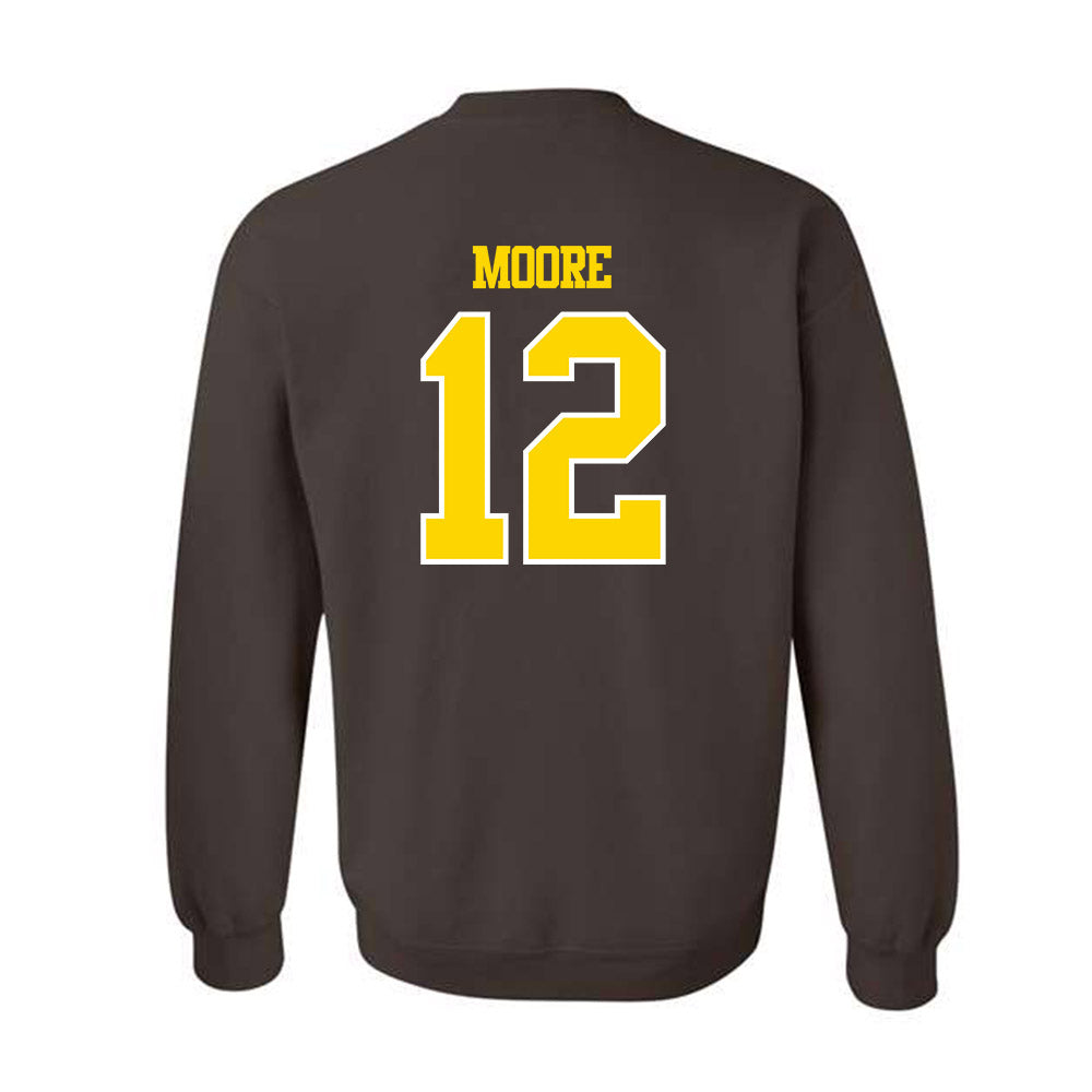 Western Michigan - NCAA Football : Dillon Moore - Classic Shersey Crewneck Sweatshirt-1