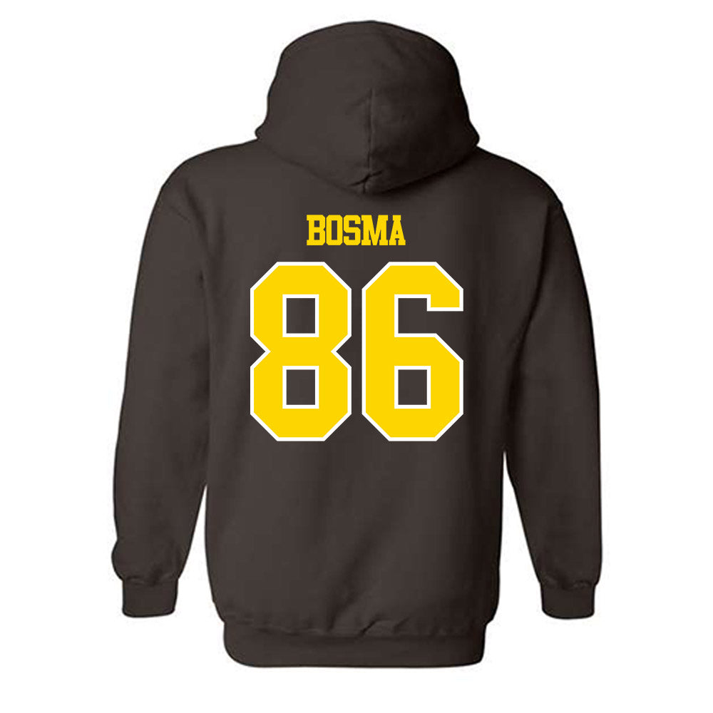 Western Michigan - NCAA Football : Blake Bosma - Classic Shersey Hooded Sweatshirt-1