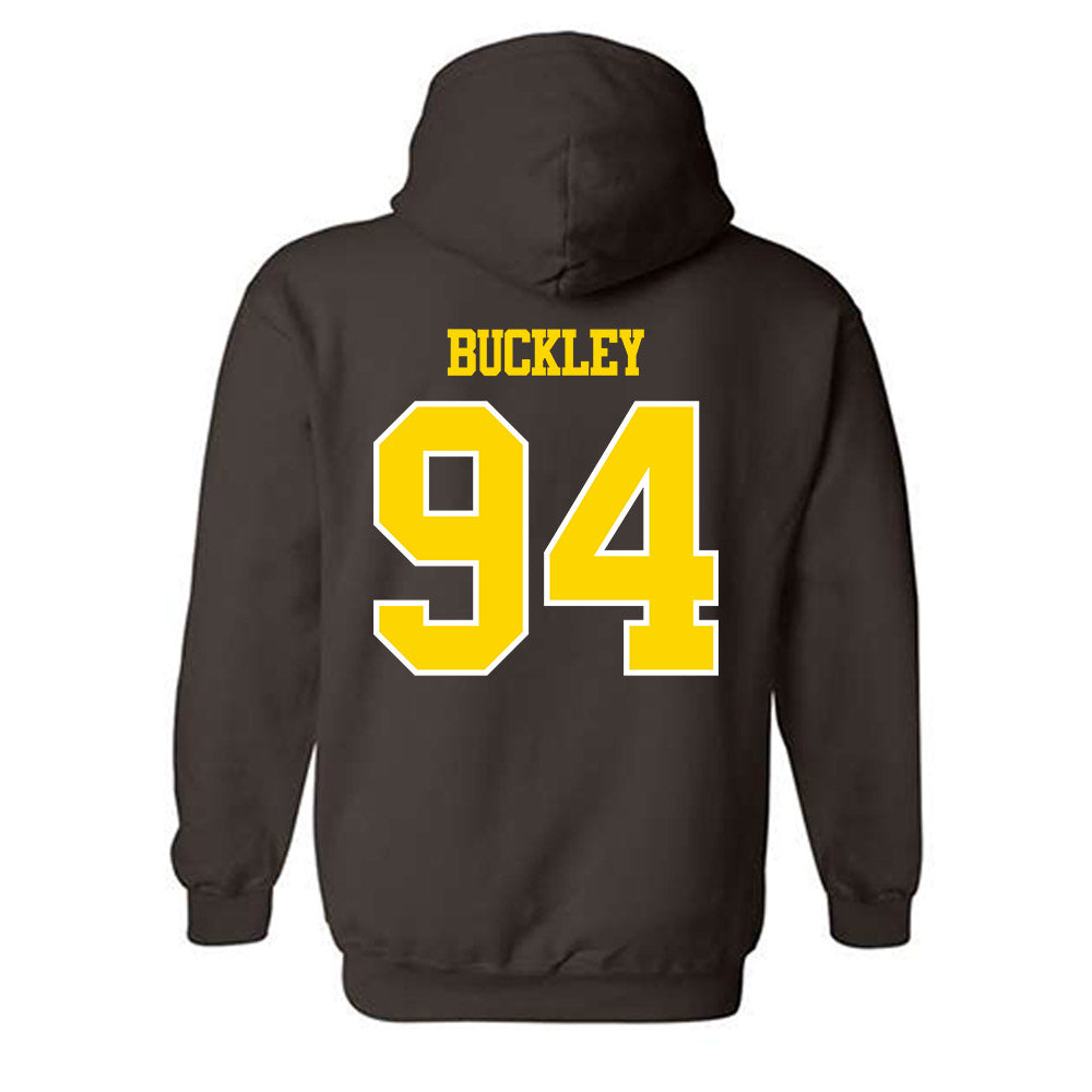 Western Michigan - NCAA Football : Jordan Buckley - Classic Shersey Hooded Sweatshirt-1