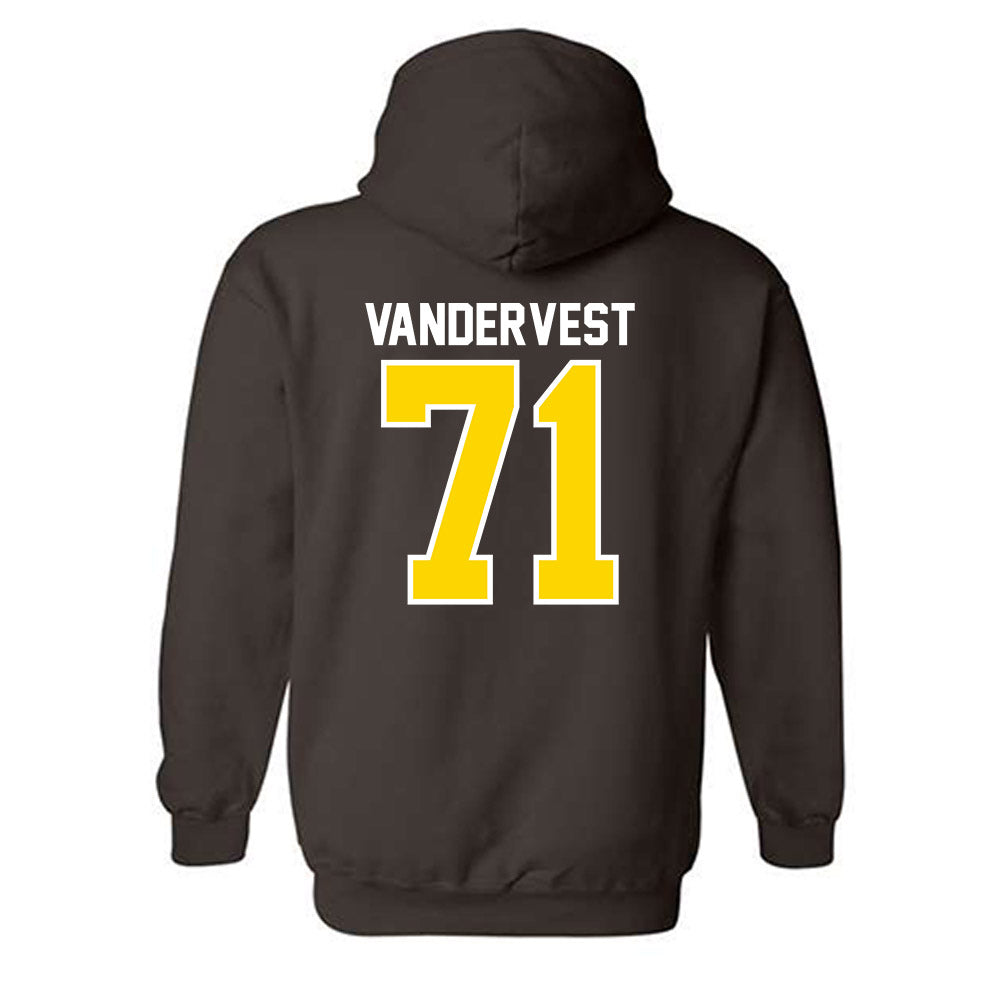 Western Michigan - NCAA Football : Adam Vandervest - Classic Shersey Hooded Sweatshirt-1