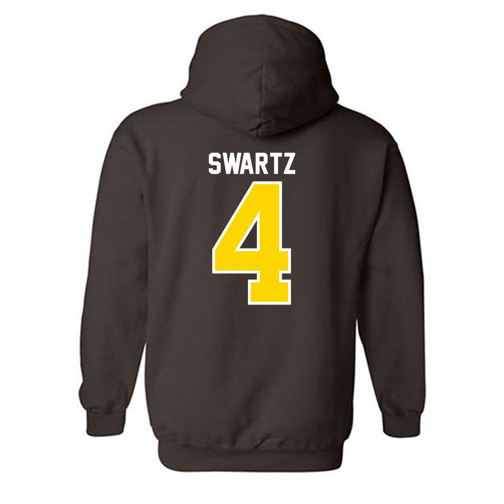 Western Michigan - NCAA Men's Basketball : Brady Swartz - Classic Shersey Hooded Sweatshirt-1