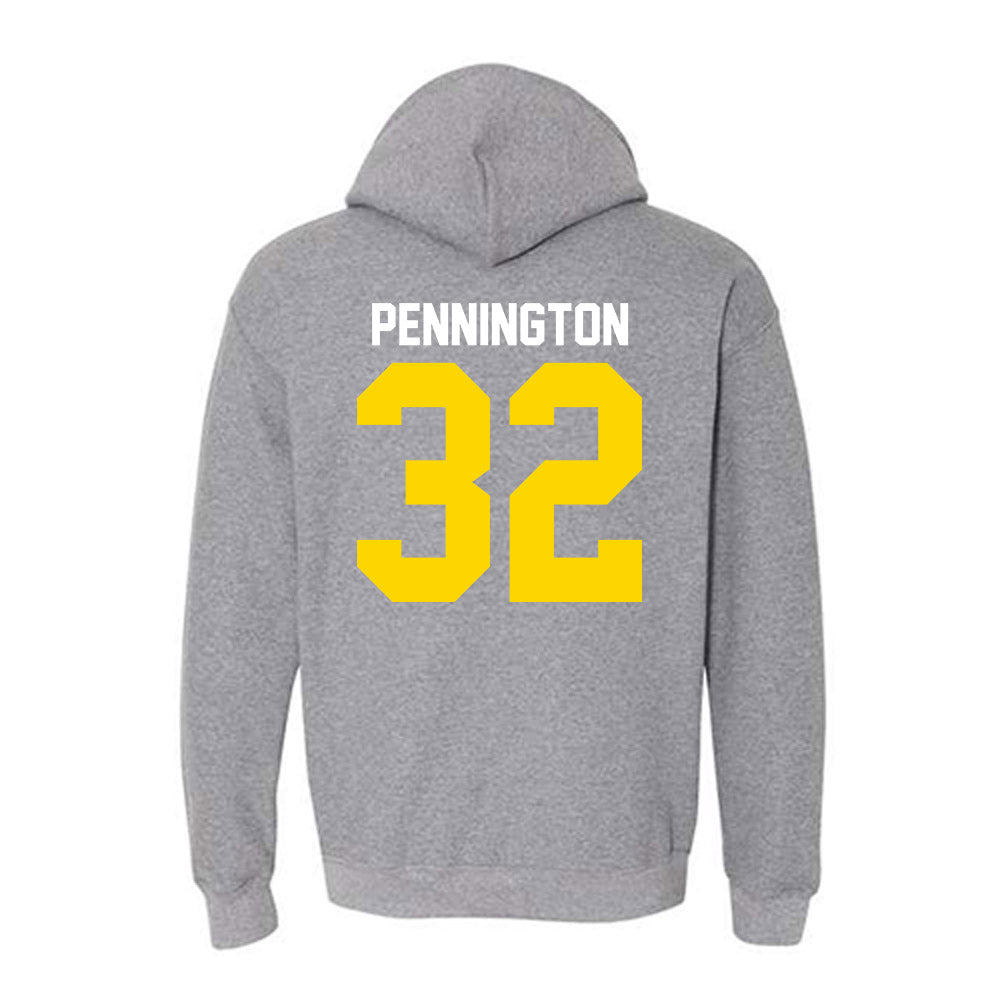 Western Michigan - NCAA Football : Derek Pennington - Classic Shersey Hooded Sweatshirt-1