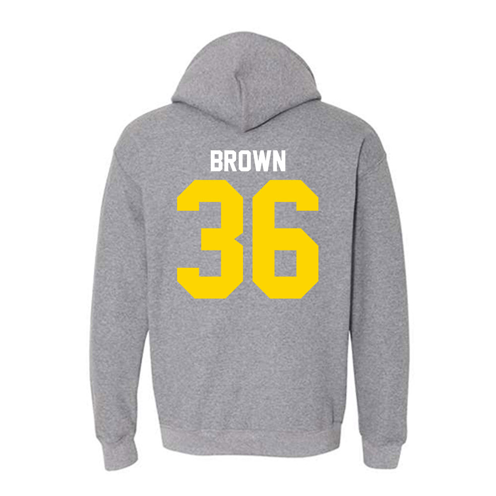 Western Michigan - NCAA Football : Freddy Brown - Classic Shersey Hooded Sweatshirt-1