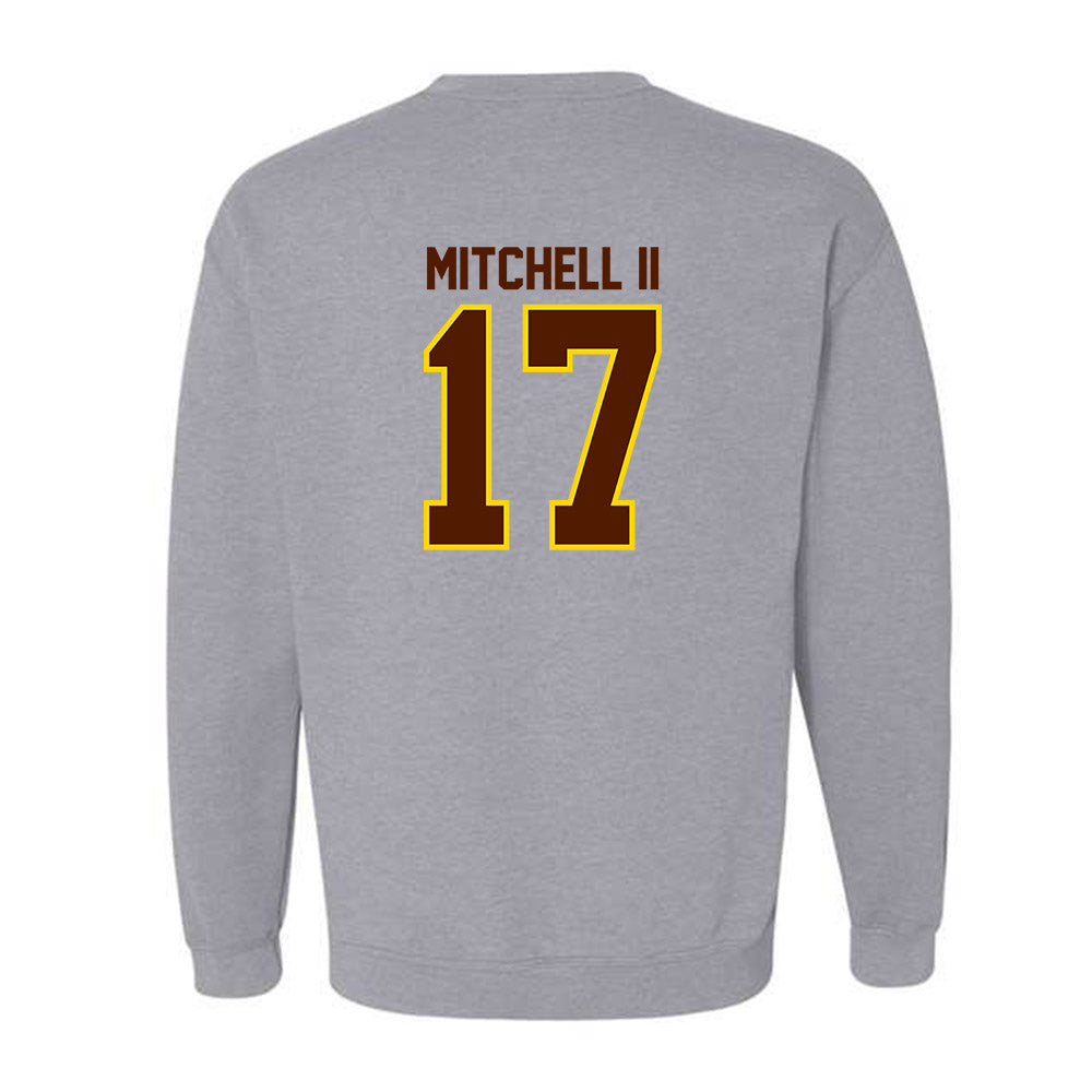 Western Michigan - NCAA Football : Jason Mitchell II - Classic Shersey Crewneck Sweatshirt-1