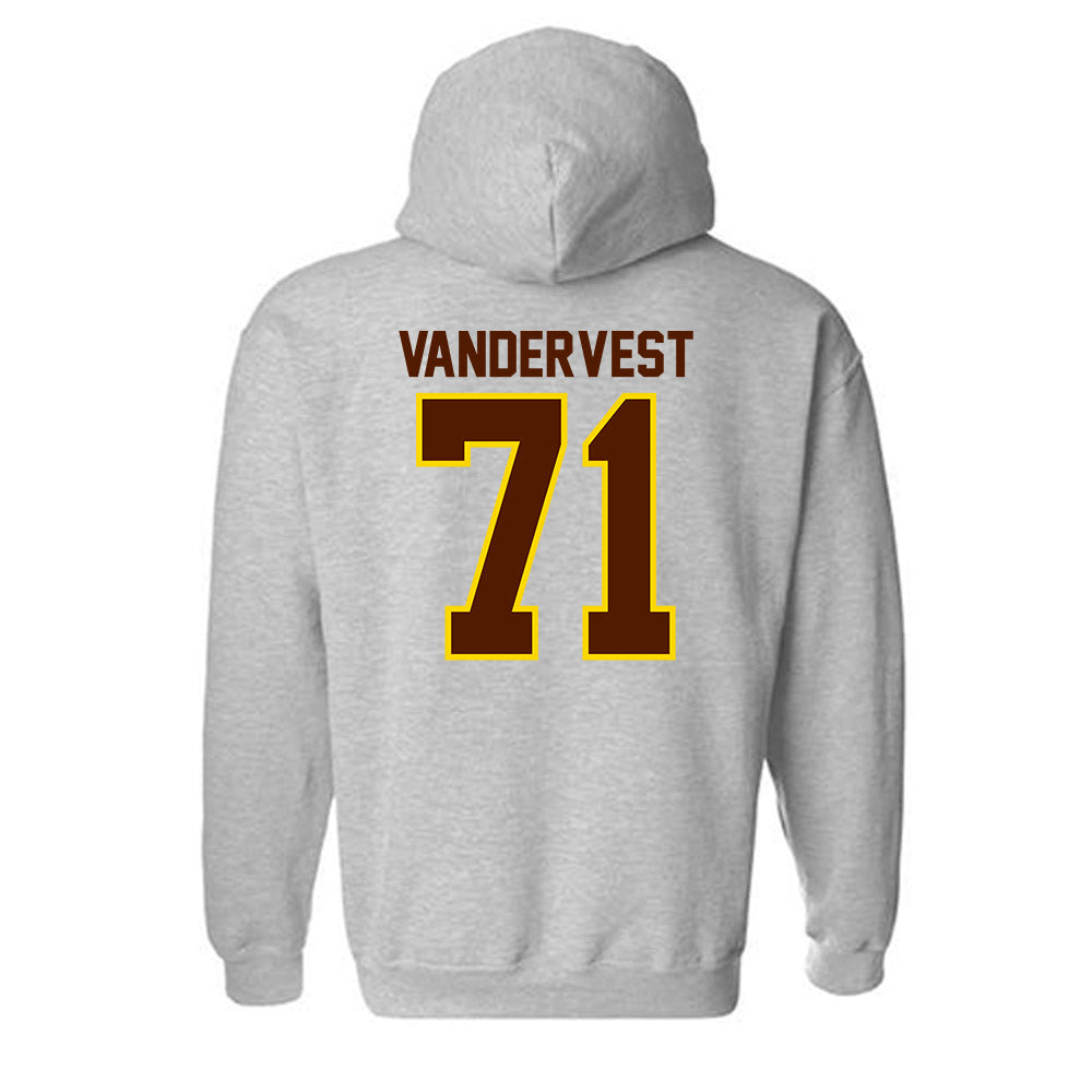 Western Michigan - NCAA Football : Adam Vandervest - Classic Shersey Hooded Sweatshirt-1