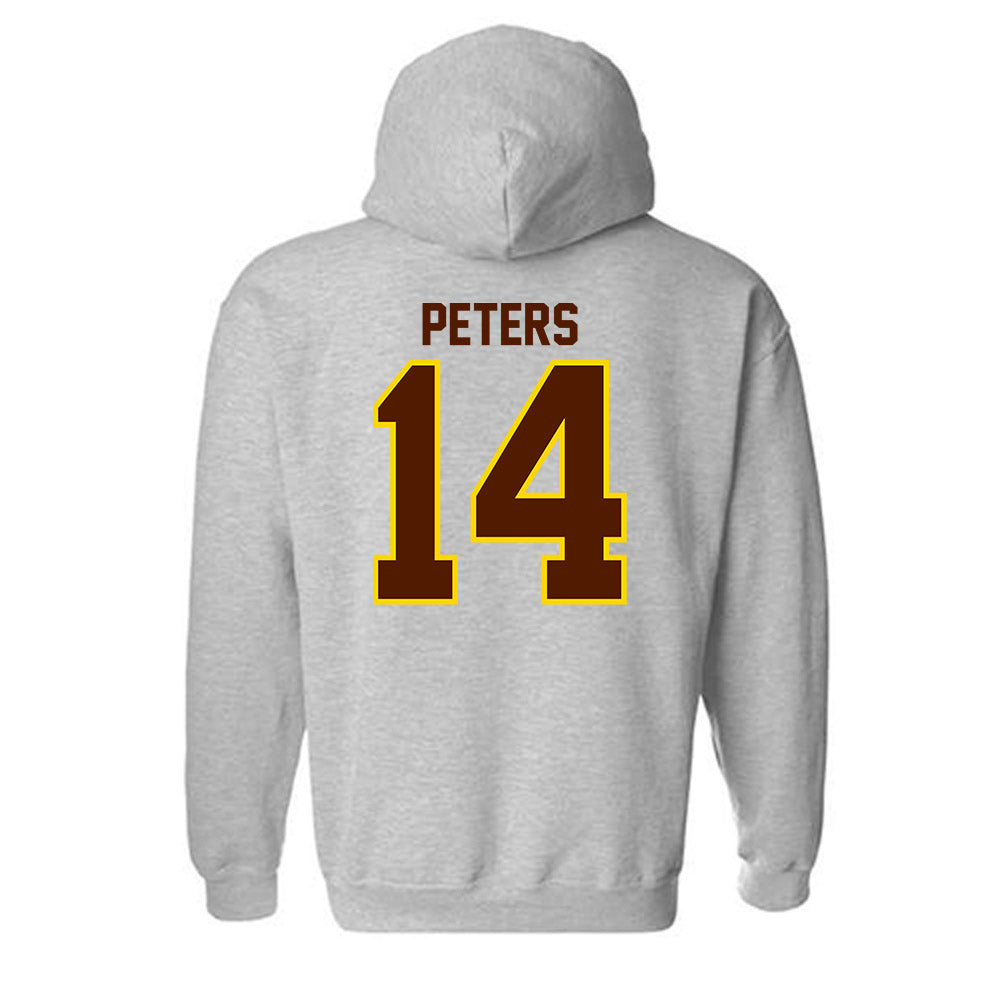 Western Michigan - NCAA Football : John Peters - Classic Shersey Hooded Sweatshirt-1