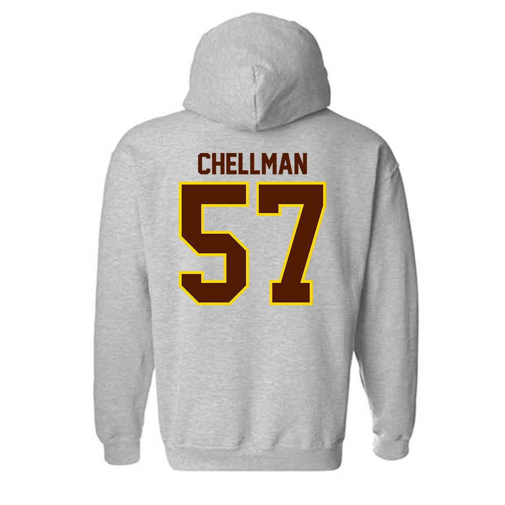 Western Michigan - NCAA Football : Jake Chellman - Classic Shersey Hooded Sweatshirt-1