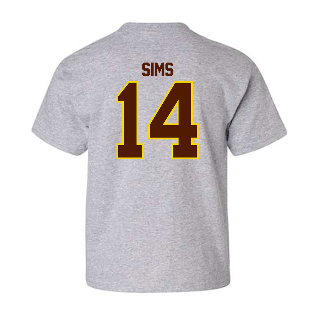 Western Michigan - NCAA Football : Jarvarius Sims - Classic Shersey Youth T-Shirt-1