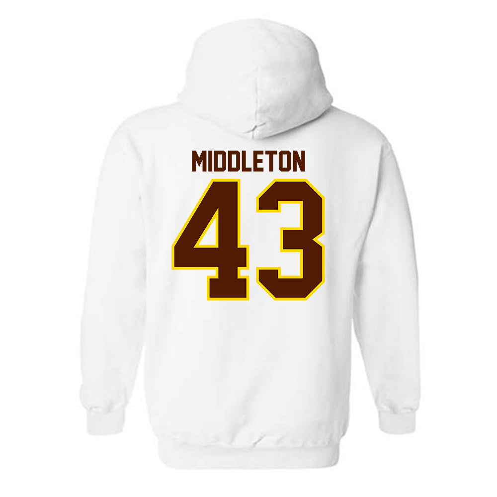 Western Michigan - NCAA Baseball : Cooper Middleton - Classic Shersey Hooded Sweatshirt-1