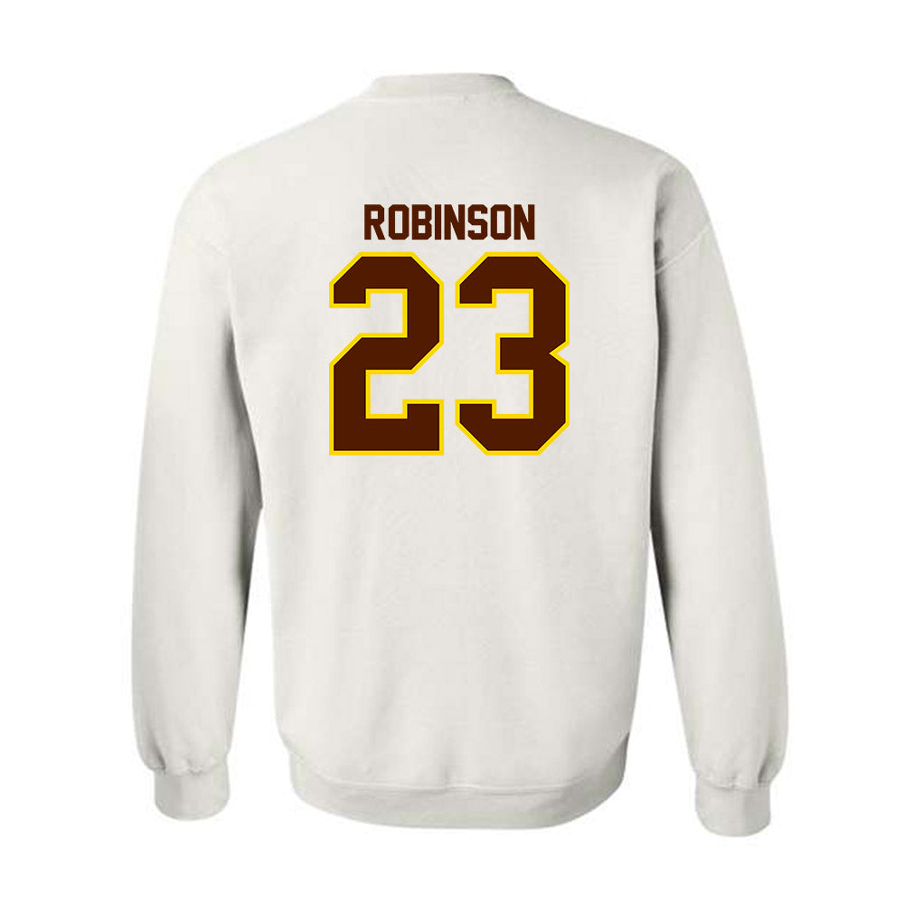 Western Michigan - NCAA Football : Larry Robinson - Classic Shersey Crewneck Sweatshirt-1