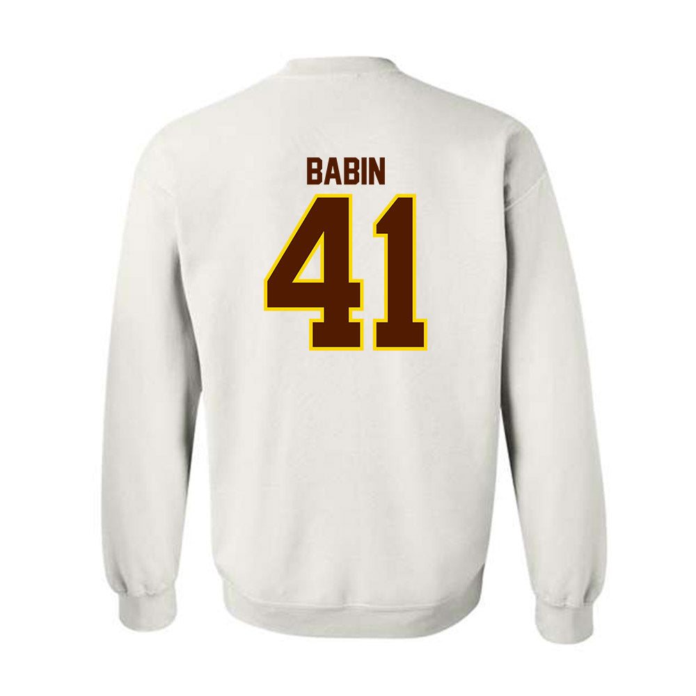 Western Michigan - NCAA Football : Maddux Babin - Classic Shersey Crewneck Sweatshirt-1