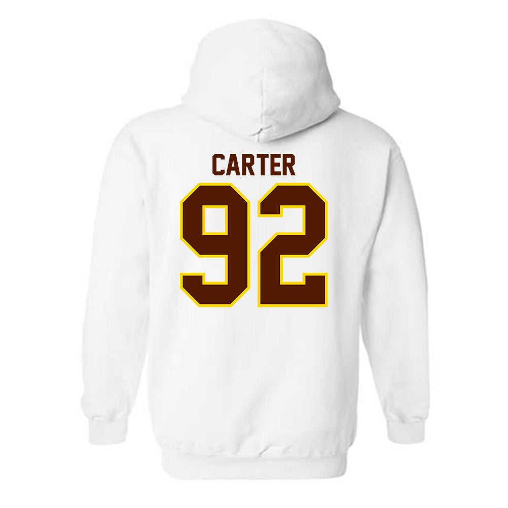 Western Michigan - NCAA Football : Gian Carter - Classic Shersey Hooded Sweatshirt-1