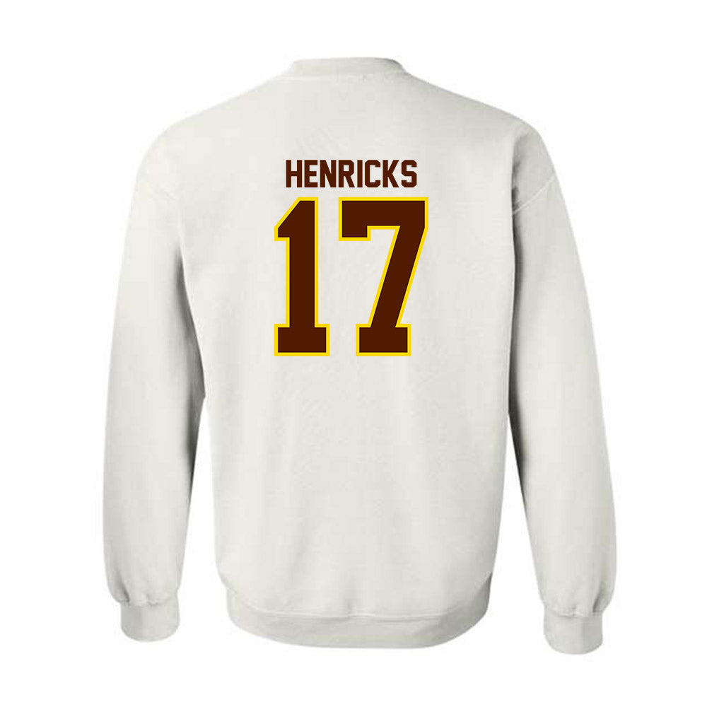 Western Michigan - NCAA Men's Ice Hockey : Ty Henricks - Classic Shersey Crewneck Sweatshirt-1