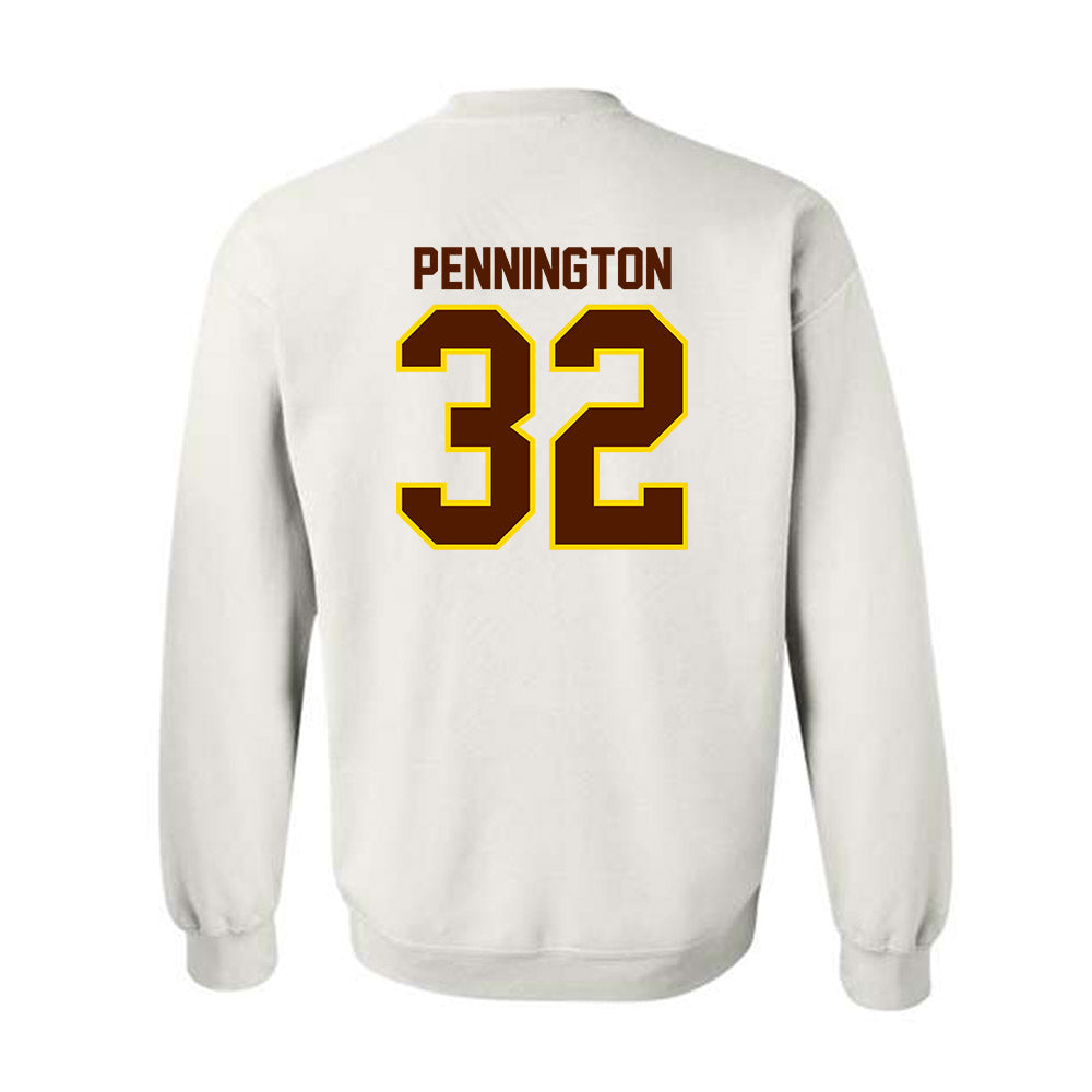 Western Michigan - NCAA Football : Derek Pennington - Classic Shersey Crewneck Sweatshirt-1