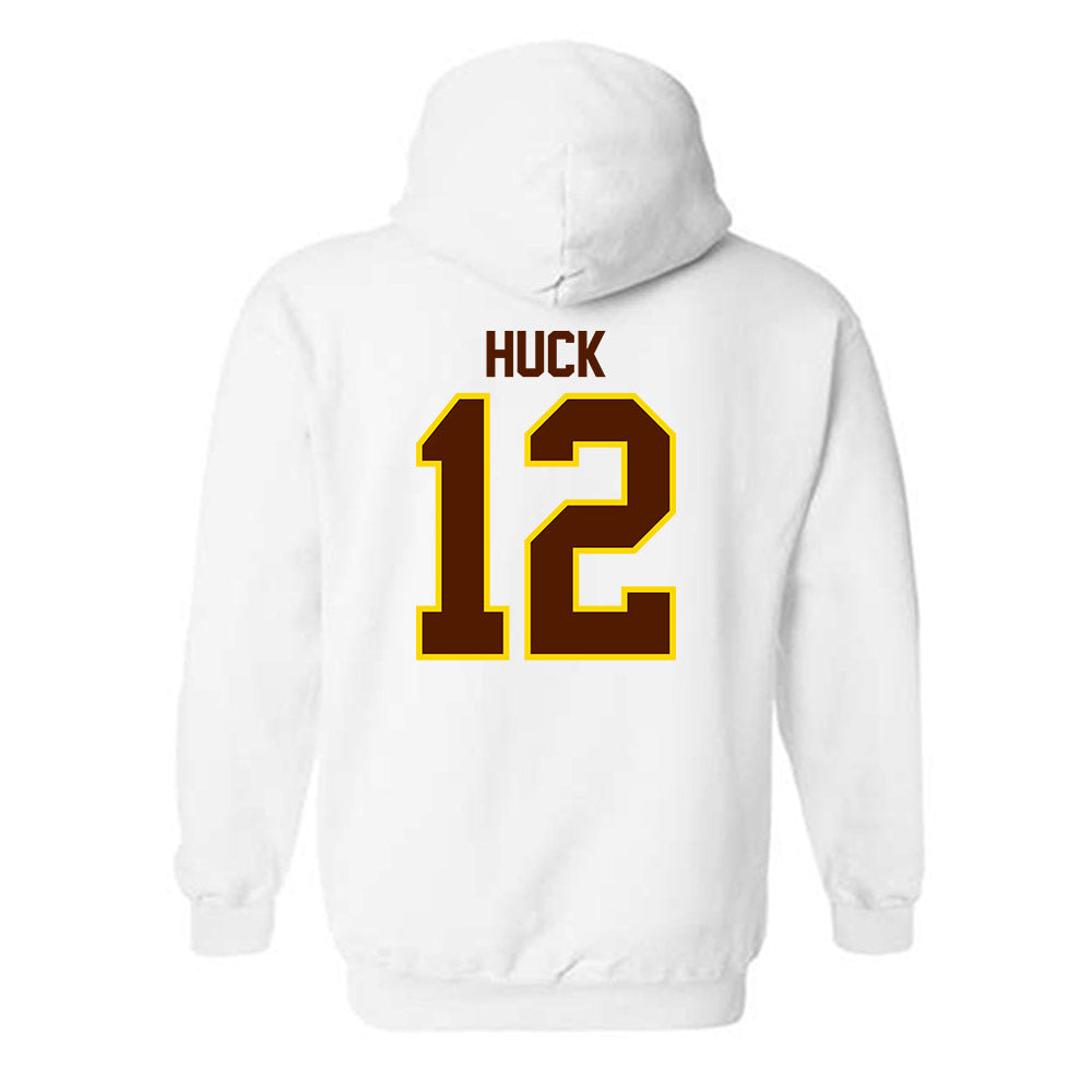 Western Michigan - NCAA Men's Ice Hockey : Samuel Huck - Classic Shersey Hooded Sweatshirt-1